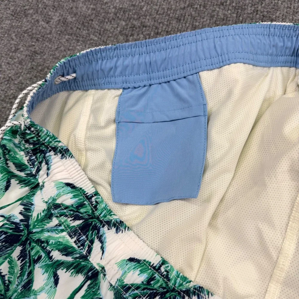 NEW Bonobos Lined Swim Trunks Mens XXL Green Blue‎ Palm Tree Tropical 7